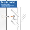 Fancial Vertical Coat Rack Wall Mounted 16" Metal Modern Wall