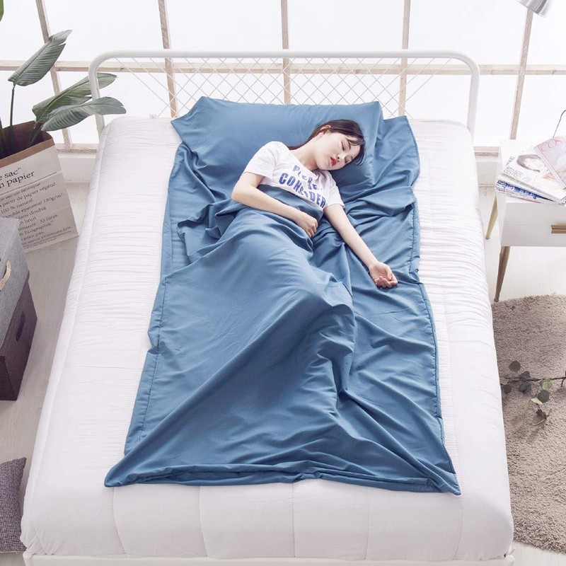 Sleeping Bag Liner Travel Camping Sheet Lightweight Sleep Sack Cotton