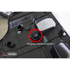 PA Ambient Light Central Console Light Original Reserved Hole with Dedicated Wiring Harness Compatible with Toyota Cross Auris Subaru (Purple)