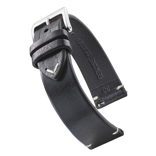 Genuine Vintage Leather Watch Band with Quick Release Spring Bars