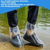 Waterproof Shoe Covers, 6 Pairs of Overshoes, Waterproof, Transparent Rain