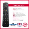 Replacement Remote Control For Panasonic TX-32DS500B 32" LED HD Ready