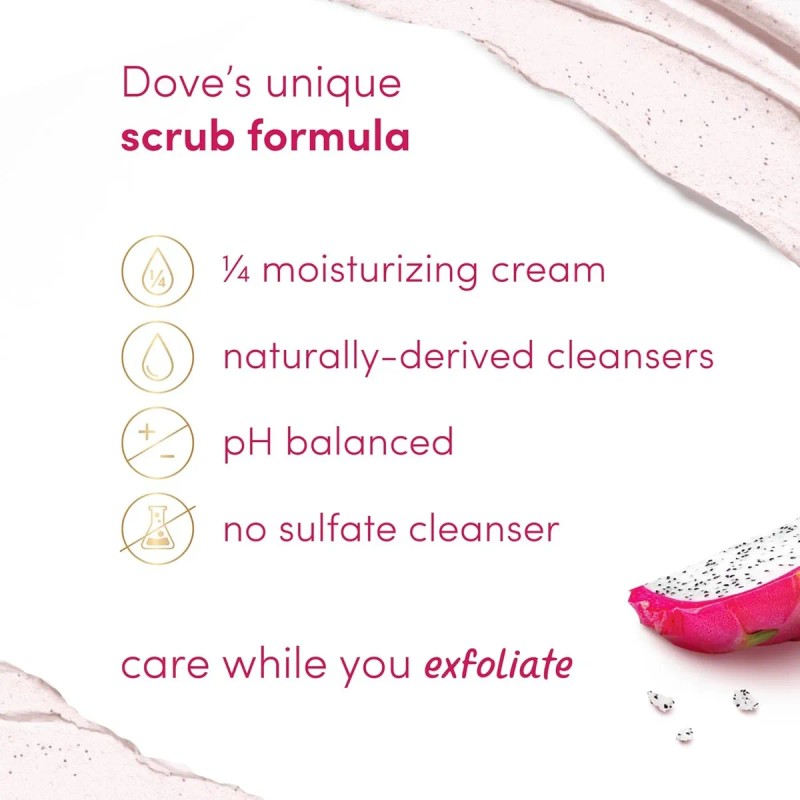 Dove Exfoliante Corporal Dragon Fruit / Crema De Coco 425