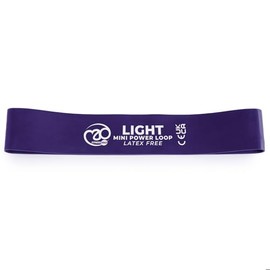 Fitness-Mad Latex Free Mini Resistance Band | Elastic Exercise Loop in 3 Different Resistance Levels | Great for Strength Training, Therapy & Rehab | Single Looped Band or Set of 3, 31cm