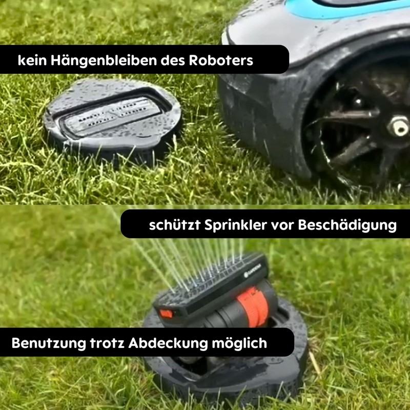 Abdeckung für Gardena OS 140 Sprinklersystem Mähroboterschutz