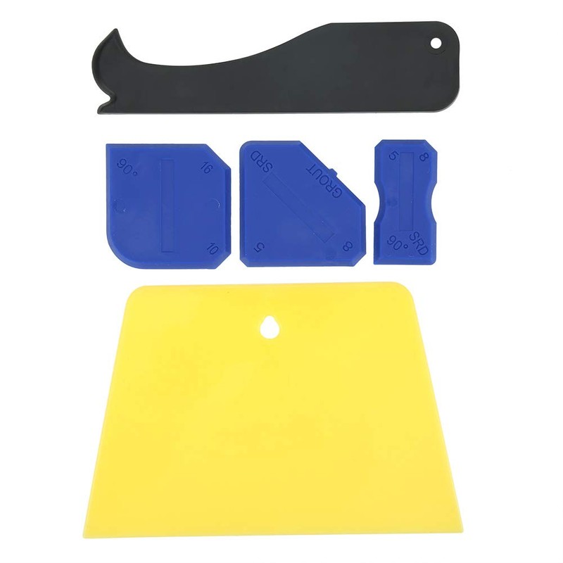 5 Pieces Caulking Tool Wallpaper Smoothing Tool Kit Glue Scraper