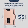 VON HEESEN Slim Wallet with RFID Protection, for Men and