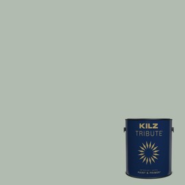 KILZ TRIBUTE Paint & Primer, Interior, Satin, Statue Green, 1 Gallon