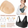 Cozevdnt Bra Inserts Pads, Removable, 2 Pairs of Bra Inserts,