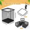 Colingmill 6 Set Slatwall Cups with Hook Black Metal Slatwall