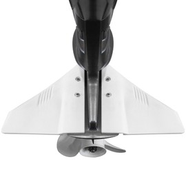 QuickMarine Boat Hydrofoil Stabilizer for Marine Outboard and Sterndrive Motors made of PA66 Plastic White