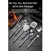 HOLADAWN Stainless Steel Kitchen Cooking Utensil Set - 8 Pcs