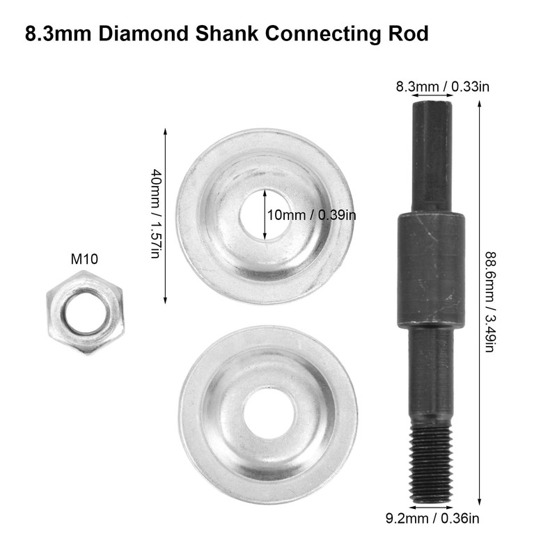 Drill Conversion Angle Grinder Adapter Connecting Rod Kit,Stainless Steel Drill