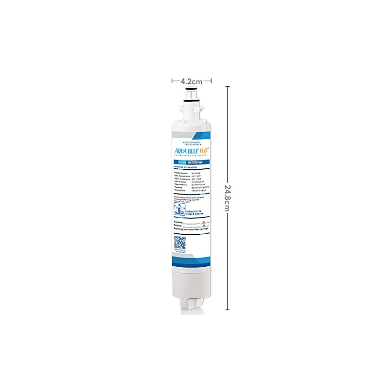 3X Aqua Blue H2O 847200-WF Compatible External Water Filter for