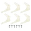 PATIKIL 4.5mm Lamp Shade Clips for Ceiling Flush Mount, 6