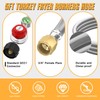 5 FT Propane Hose with Regulator for propane tank, 0-30PSI