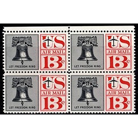 Stamps United States 1961 13c Liberty Bell, Let Freedom Ring Scott C62 VF NH