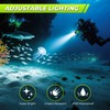FISHOAKY Diving Flashlight Underwater LED Light, 1500 Lumen & 3