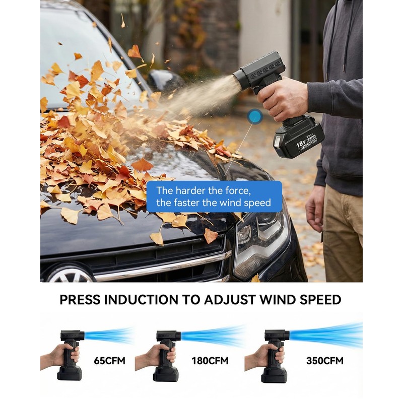 Cordless Jet Fan - 1.8 lbs Max Thrust Turbo Powered