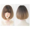 Full Wig, Gradient Wig, Full Wig, Mesh, Bob, Cut, Short,