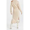 PAIGE womens Raundi Turtleneck Wool Blend Midi Casual Dress, Camel,