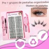 Kit Para Extensiones De Pestañas, Que Incluye Pinzas Y Pegam