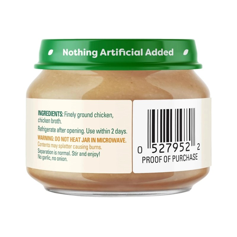 Beech-Nut Meat Baby Food Jars, Chicken & Chicken Broth Puree,