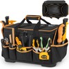 16 Inch Tool Bag with Waterproof Hard Bottom, Large Multi-Pockets