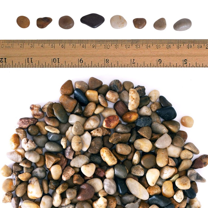 2 lbs Approx. 200 River Rocks Stones for Plants Pebbles