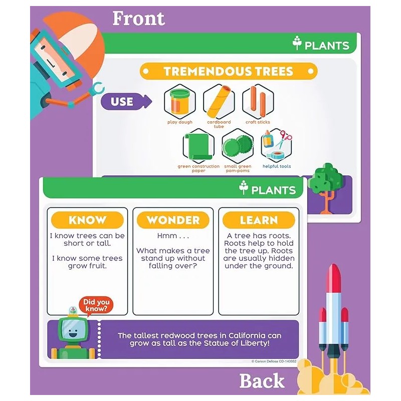 Carson Dellosa Stem Challenge, Jr. Kit De Tarjetas De Aprend