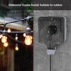 Lunriwis Outdoor Socket, Waterproof IP66 Socket, Raised Outdoor Socket, Waterproof