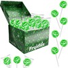 Fruidles St. Patrick's Day Swirl Lollipops, Party Favor Box, Individually