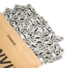 Thinvik Bike Chain 12 Speed - Road & Gravel and MTB Chain for Shimano and SRAM(Not for SRAM AXS) - Basic Slivery Gray - Quick Link Included