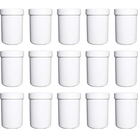 15 Salbendöschen, Creme-döschen, Salbenkruke hoch, 75ml Inhalt - MADE IN GERMANY