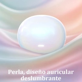 Audfonos Bluetooth Clip-on Occiam H33 Cloro Blanco - Diseo Perla, Sonido Dolby 360, 72h Duracin, Bluetooth 6.0, Cancelacin Ruido Ai, Ipx4, Manos...   
