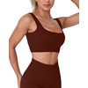HORISUN Seamless Ribbed Workout Sets 2 Piece Sports Bra Supportive