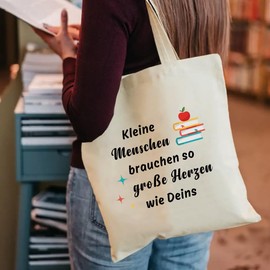 Teacher Gift Thank You Gift Small Teacher Educator Leaving Gift Gifts for Leaving Tote Bag Graduation Mother's Day Gift Father's Day Gift Christmas Birthday Thank You Teacher Gifts, natural