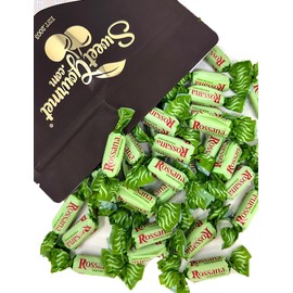 SweetGourmet Rossana Pistachio Paste Center Filled Hard Candy, Italian Wrapped Candy, 2 Pounds