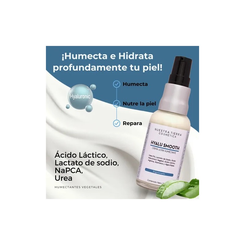 Crema Humectante Reparadora Ácido Láctico Y Hialurónico Ed Tipo de