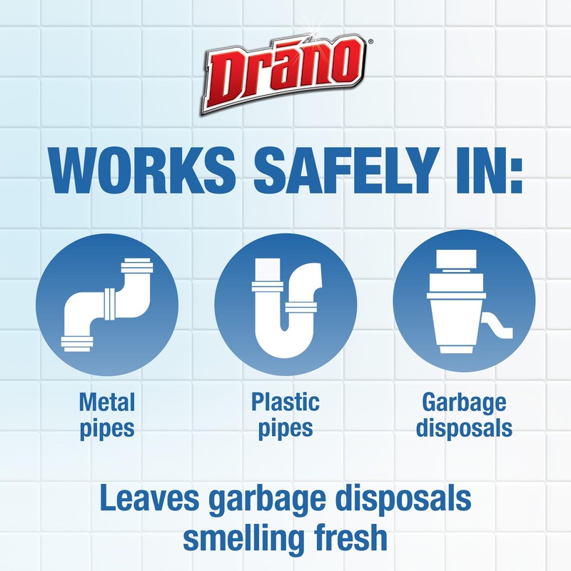 Drano Dual-Force Foamer Clog Remover, 17 oz (Pack of 5)