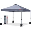 MASTERCANOPY Durable Pop-up Canopy Tent with Roller Bag (10x10, Gray)