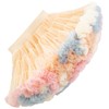 Girls Tutu Skirts Princess Colorful Layered Soft Fluffy Mini Tulle Tutus Toddler Baby Ballet Birthday Party Pettiskirt Beige Colourful XS
