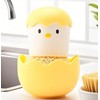 Chicken Egg Mini Dish Brush Set with Drip Tray[3 Replacement