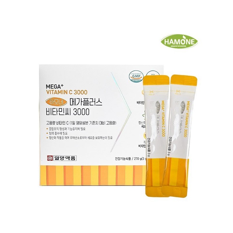 ILYANG 하모네 고용량 메가 플러스 비타민C 3000 90포(3개월) Harmony High-Dose