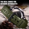 Waterproof Natural Resin Replacement Watch Band for Casio Sport SGW-100