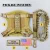 Tactical Cat Harness and Leash for Walking Escape Proof, Adjustable