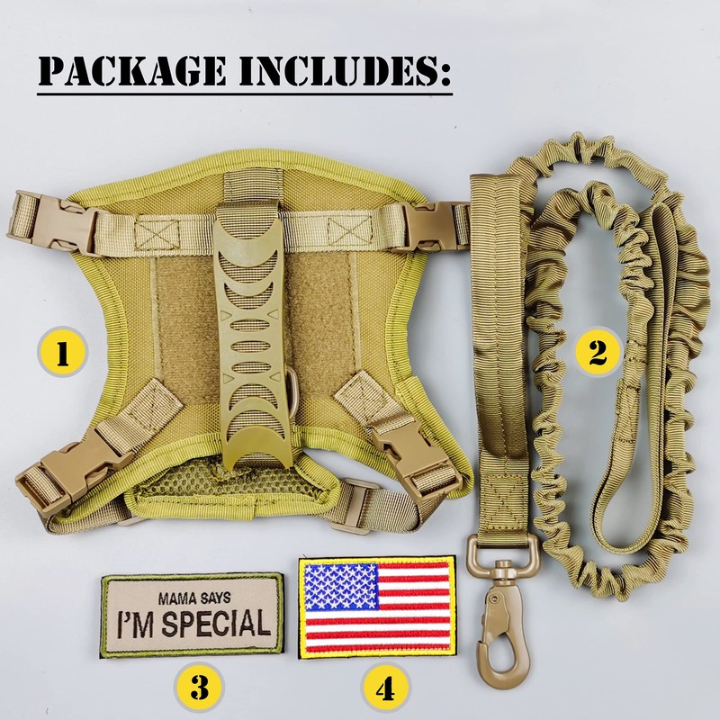 Tactical Cat Harness and Leash for Walking Escape Proof, Adjustable