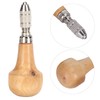 3 Set Hand Chucks Wooden Handles Pear Shape Graver Handle