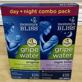 Mommy’s Bliss Mommy's Bliss Gripe Water Day + Night Combo Pack - Exp 01/2026 (2 Combo Packs)