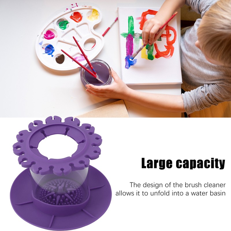 Makeup Brush Cleaner Round Detachable Brush Scrubber Board Cleaner Multifunctional